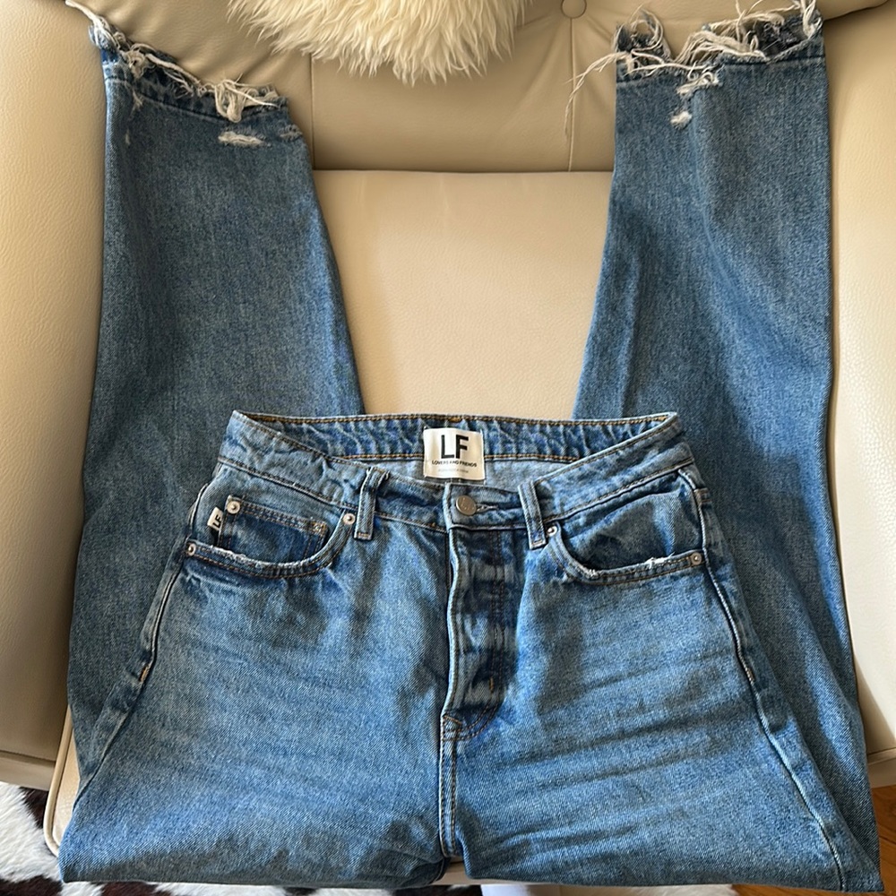 LOVERS AND FRIENDS High Rise Loose Straight Jeans